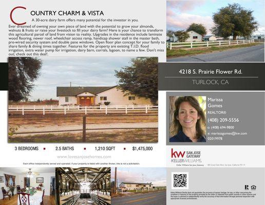 30-acre Country Farm in Turlock