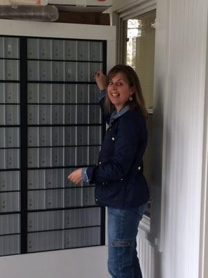 Rent a mailbox at Track 7 and get a physical street address...NOT a P.O. Variety of box sizes & 24 hour access.