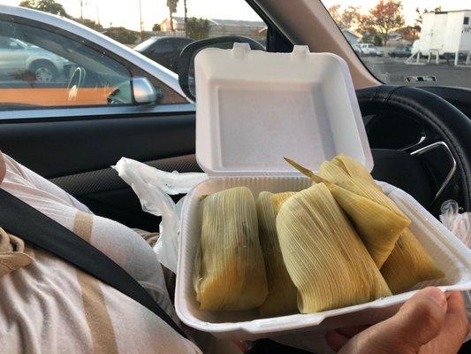 Sweet corn tamales. Who knew there was such a thing?