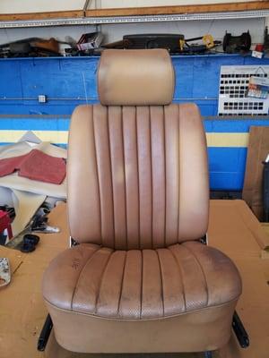 Seat BEFORE replacing to new seat covers for Mercedes Benz.