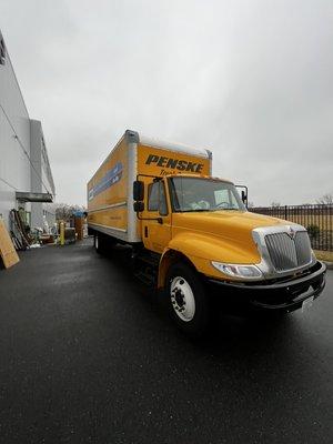 Unloading a customer's truck