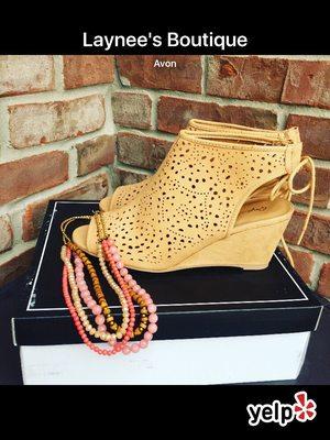 Love the fun finds from Laynee's! Cute tops, pants, and dresses and well as a great selection of shoes and jewelry!