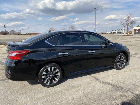 My 2019 Nissan detailed at Tom Steele tire.