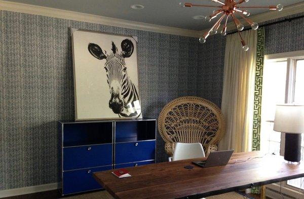 Great to see a room after a wonderful designer, Summer Thornton, puts in finishing touches.