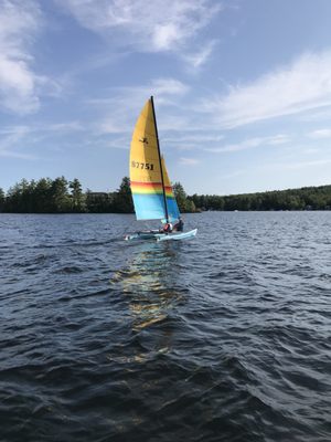 Sailing on a lovely summer day