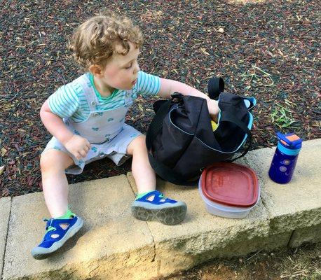 Lunchtime at the playground.