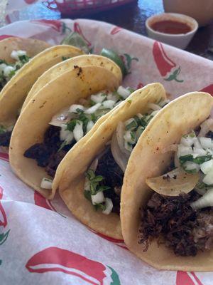 Barbacoa tacos.