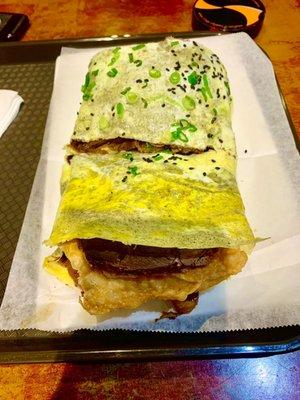 B3. Crepe with Beef, must get