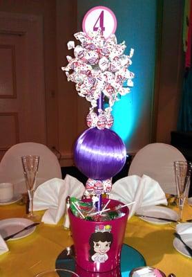 Sweetlips Design Custom Details - Centerpieces for Jocelyne's Quinceanera