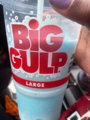 Blue raspberry slushie