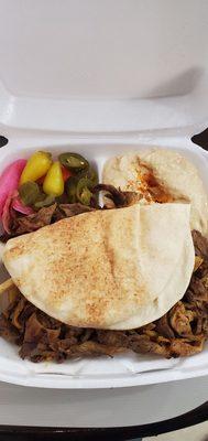 Beef Shawarma plate