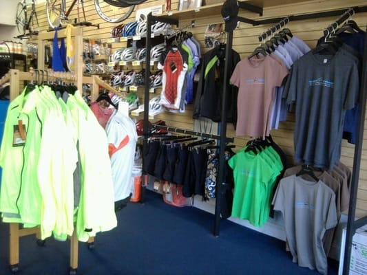 Selection of cycling apparel