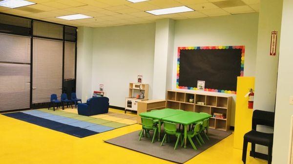 Preschool classroom located in Pleasanton daycare