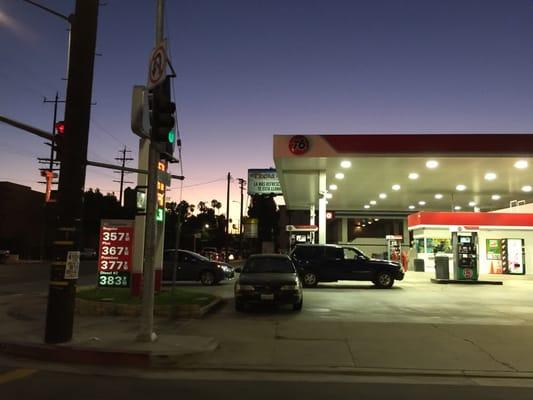 Corner of saticoy and canoga de best gas station