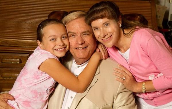 Rick Spencer with his wife, Brenda, and his daughter, Heather Grace