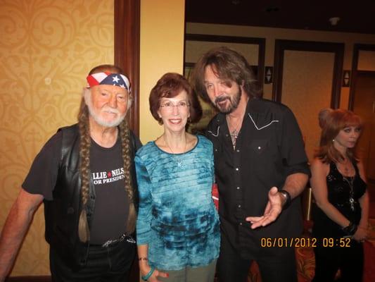 Willie, Ronnie and my wife