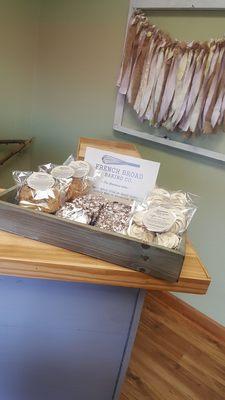 Baked Goods tray setup at local shops