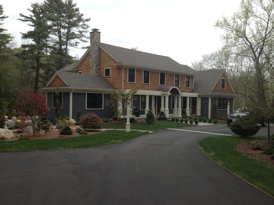 We recently finished a complete interior and exterior renovation and several additions to this home in Weston, MA..