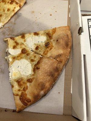 White pizza with ricotta