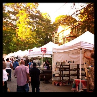 Arts and crafts tents at Inman park festival 2014