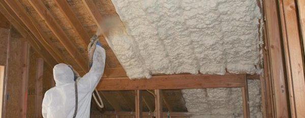 Synergy applies Spray Foam Insulation to the roof deck of homes to create a thermal barrier.