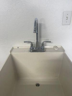 Laundry utility sink installation. Making those dirty jobs easier!
 #sinkinstallation