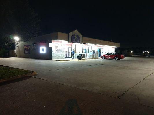 Late night at the local convenient store.