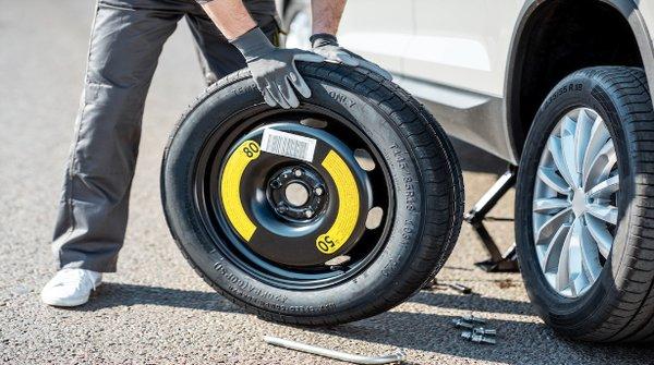 Emergency roadside flat tire change! We will put your spare tire on! Call now!