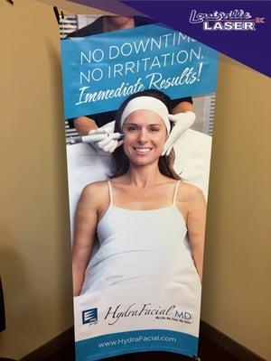 Enjoy a HydraFacial treatment during your next visit!