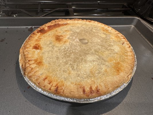 All cooked! Turkey pie