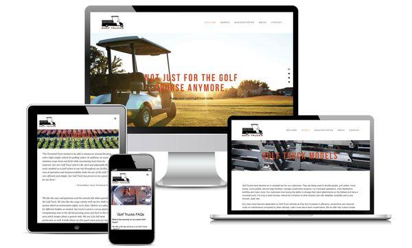 Website design and development- Golf Trucks