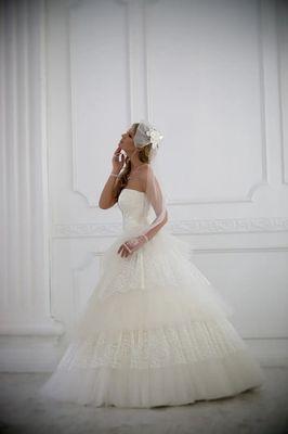 Custom-made wedding dress