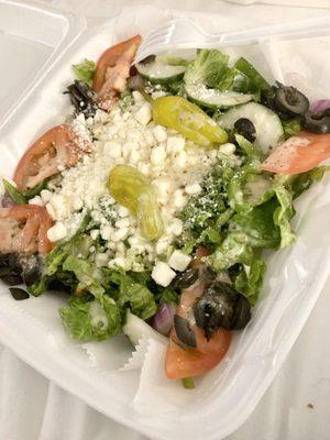 Greek salad to go