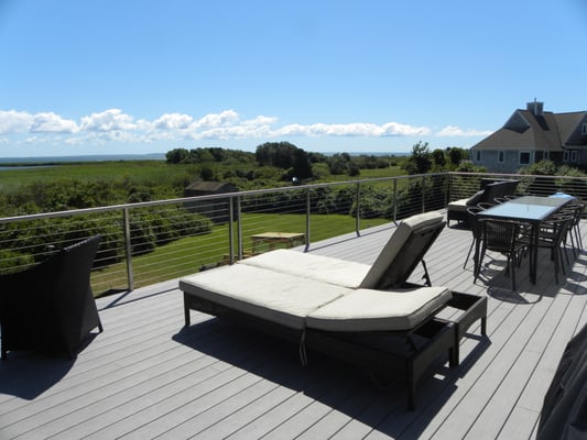 This is an "upside down" house with the ocean view from the second floor deck.