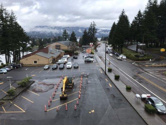 View of Cascade Locks from the Bridge of the Gods