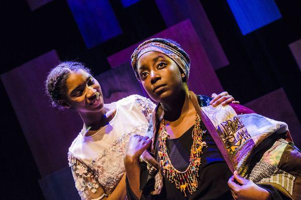 Kendall Claxton and Linda Kanyarusoke in our production of I Know Why the Caged Bird Sings