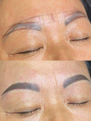 Eyebrow cover-up Tattoo