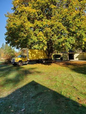 Loading up the main garage  then off to the new house!