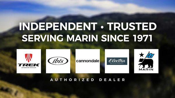 Independent * Trusted * Serving Marin Since 1971 * Trek | Ibis | Cannondale | Electra | Marin Bikes