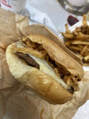 Mushroom Swiss Burger