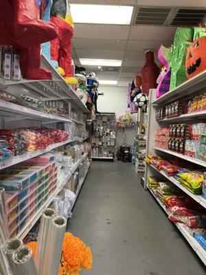 Multiple candy aisles