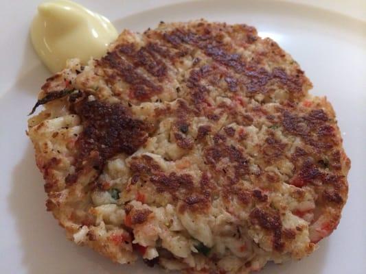 Crab cakes (and a little rice mayo)