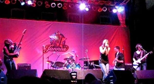 Sandi Grecco live at Jannus Landing in St pete. with Someday Souvenir