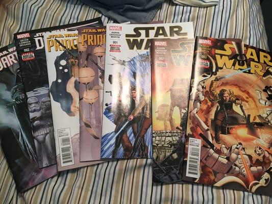 My Star Wars Marvel collection, via Monarch