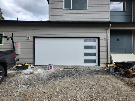 New Modern Style Garage Doors for a customer in Washougal!