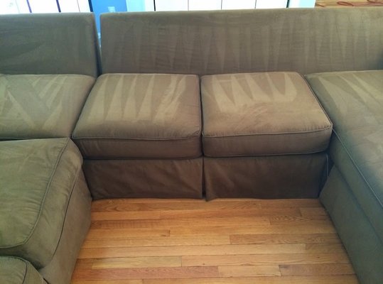 Sectional sofa cleaned