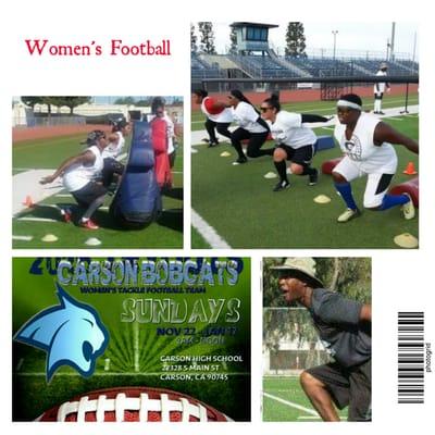 Want to play some Tackle Football.  Carson Bobcats looking for WOMEN 18&up. Practice is every Sunday 9am till noon