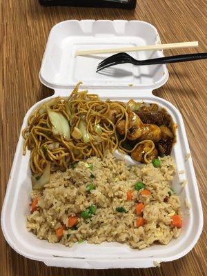 Chow Mein，Fried Rice，and Shanghai Angus Steak