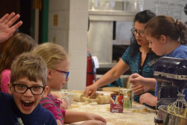 We had a lot of teacher-student interaction at Family Learning March 5, in preparation for Purim.