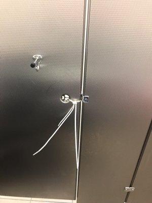 Handicap bathroom door lock